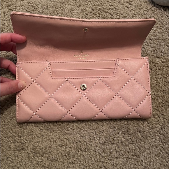 Kate Spade Blush Quilted Wallet - Picture 4 of 5